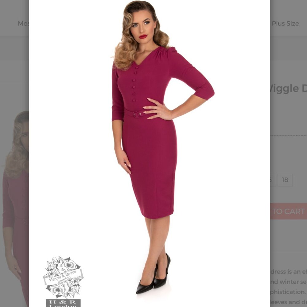 GORGEOUS Wiggle Dress XL NWT  Magenta